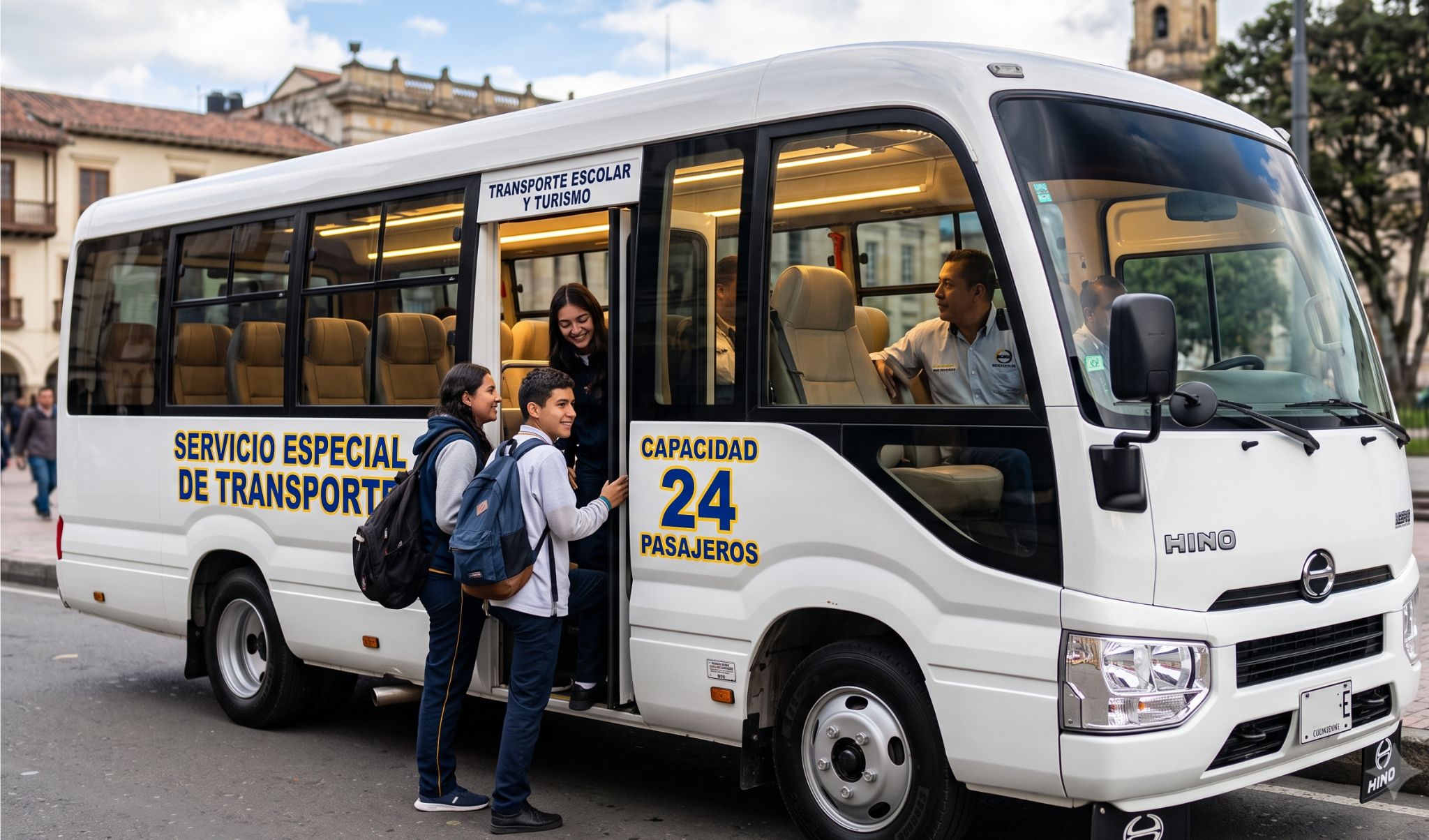 Special transport service using minibus-style vehicles for up to 24 passengers.